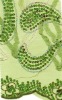 Sequin fabric embroidery design with handwork for evening dress
