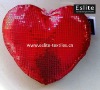 Sequins Heart Cushion