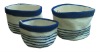 Set of 3 PP synthetic baskets