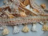 Shanghai customized tassel lace for curtain decorative