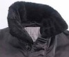 Sheepskin garment collar