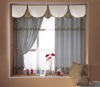 Sheer embroidered bed curtain