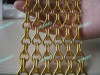 Shimmer Gold Metal Chain Link Curtain