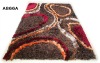 Shimmer shaggy rugs With Pattern(A866A)