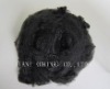 Short Black Polyester Fibre Solid Dry Dope Dyed