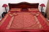 Silk Bedding Set with Pillow & Cushion Covers
