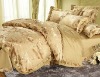 Silk/Cotton Jacquard Bedding Sets / bed cover / bed sheet / fabric