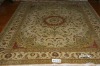 Silk and Wool Mixed Rug