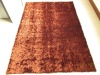 Silk effect shaggy rugs