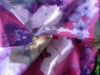 Silk printing fabric