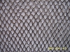 Silver Black 601 metallic mesh fabric