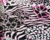 Silver Foil Nylon Spandex Printed Swimwear Fabric