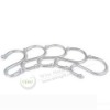 Silver NICKEL finish rings S hook Shower Curtain Hooks