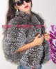 Silver fox fur jacket