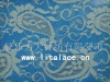 Silver line spandex lace fabric M1014