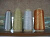 Silver metallic elastic thread