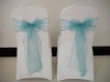 Sky Blue organza chair sash