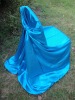 Sky Blue satin universal chair cover