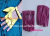 Small bow half finger  Short  Leather GLoves 100% Authentic(can be customized)