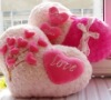 Smart pink heart-shaped cushions