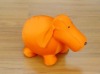 Smooth Elastic ORANGE DOG toy /pillow