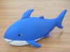 Smooth Elastic blue shark toy /pillow