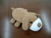 Smooth Elastic coffe dog toy /pillow