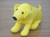 Smooth Elastic sitting dog  toy /pillow