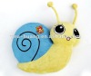 Snail plush pillow