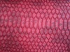 Snake pu leather