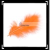 Soft!! 10 Feathers Marabou Fluff 4.5" Orange