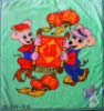 Soft 100% Polyester Two Mouse-Pattern Baby Blanket