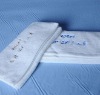 Soft Compact Cotton white colour Sport Towels with letter pattern