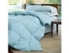 Soft blue duck down quilt