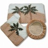 Soft microfiber toilet room mat