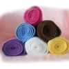 Solid Color Dyed Towels/100% cotton wooden towel rack