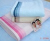 Solid Dyed Towels with blue and pink color