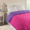 Solid Microfiber Peach Comforter