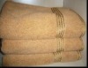 Solid bath towel with border