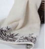 Solid color Bamboo jacquard bath towel