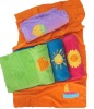 Solid color jacquard cotton beach towel