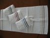 Solid cotton bath towel with border