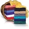 Solid dyed towels