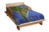 South America Map Toddler Bedding sheet