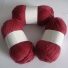 Soya with Wool spinned yarn with topdyed melange vision of a very soft and smooth hand feel for sweater knitting