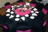 Spandex Chair Covers fuschia bands