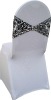 Spandex/Lycra Chair Cover with damask print band
