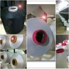 Spandex covered polyester150D+70D Air covering yarn BLACK/WHITE