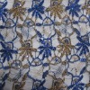 Spangle and metallic thread lace fabric