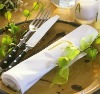 Spun & filament polyester dinner napkin